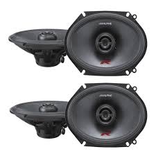 Alpine R-S68 6x8" Front+Rear Factory Speaker Replacement Kit For 1999-2003 Ford F-150