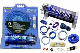 Absolute KITCAP0GABL 0 Gauge Amplifier Installation Kit & 4 Farad Digital Capacitor Package