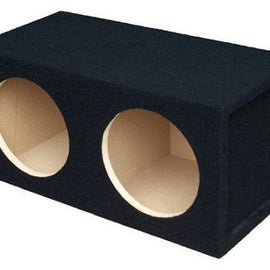 Absolute DSS10 Dual 10" Black Sealed Subwoofer Enclosure Empty Box