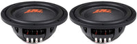 2 DC Sound DSW2500 12" Shallow-Mount Fiber Glass Subwoofer 2500W DVC 4-Ohm