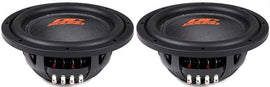 2 DC Sound DSW2000 10" Shallow-Mount Subwoofer 2000W DVC + Enclosure Box