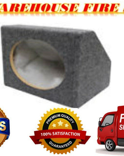 1 Absolute MDF Angled/Wedge 6"x9" Gray Car Audio Speaker Box Enclosure