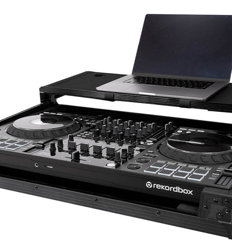 Headliner HL10012 Pitch Black Flight Case for DDJ-FLX10 with Laptop Platform