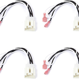 2 Pair AT-725602 Compatible with 2015-2018 Ford Mustang Factory Speaker to Aftermarket Replacement Connector Harness Kit
