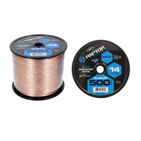 Raptor RSW14-500 Speaker Wire 14GA Clear 500FT - Vice Series