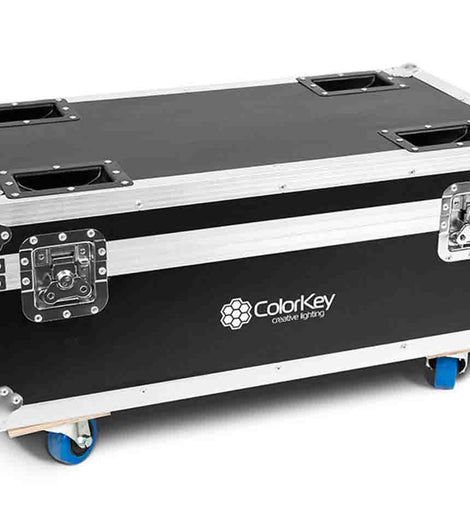 Colorkey CKU-9078, 8-PC Charging Road Case for Airpar Hex 4