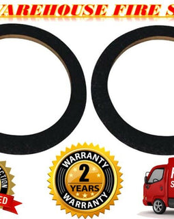 2 10" Black Carpeted MDF Car Stereo Speaker Woofer Subwoofer Sub Ring Spacer