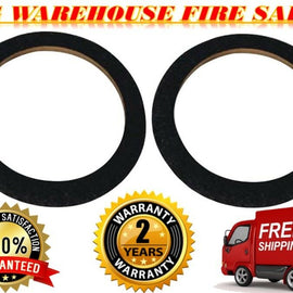 2 10" Black Carpeted MDF Car Stereo Speaker Woofer Subwoofer Sub Ring Spacer