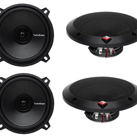 (2) Pairs Rockford Fosgate R1525X2 5.25" 2-Way 320 Watt Total Car Audio Speakers