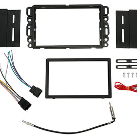 Compatible with Buick Chevrolet GMC Pontiac Saturn Suzuki Double Din Radio Install Kit Harness Antenna