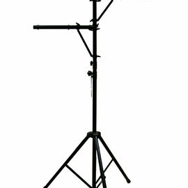 Mr DJ LS-300 Heavy Duty DJ Light Stand w/ Two Fixture Arms & T-Bar