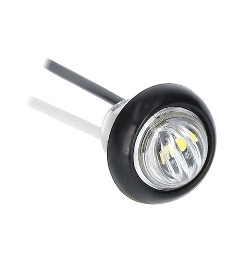 Heise Trailer HE-TR7503 Round White Marker/Clearance Light - .75 Inch, 3 LED