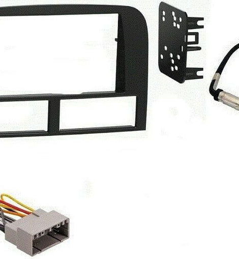 Fit 02-2004 Jeep Grand Cherokee Double Din Radio Stereo Install Dash Kit Matte Black