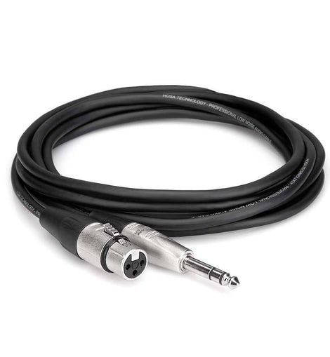 Hosa HXS-003 Pro Balanced Interconnect Cable REAN XLR3F to 1/4 in TRS - 3 Feet