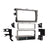 Metra 99-8223 Single-DIN Car Stereo Silver Dash Kit - Compatible Fits for Toyota Corolla 2009-2013