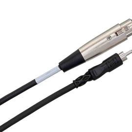 Hosa XRF-105, XLR3F to RCA Unbalanced Interconnect Cable - 5 Feet