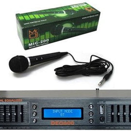 MR DJ DEQ600 PRO PA DJ 22 Band Stereo EQ Bluetooth USB AUX Input + Mic