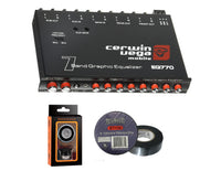 Cerwin Vega EQ770 7-Band Graphic Equalizer with Auxiliary Input+ Electrical Tape+ Phone Holder
