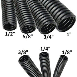 American Terminal 70 feet (7 x 10 feet) 1/8" 1/4" 3/8" 1/2" 5/8" 3/4" 1" inch split wire loom conduit tubing