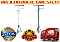 2 MR DJ Pro DJ Portable Lighting Multi Arm Tripod T-Bar Tripod Lighting Stand