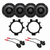 Cerwin Vega XED62 6.5” Front & Rear Speaker Harness Package Fit 1999-06 GM 4 Door