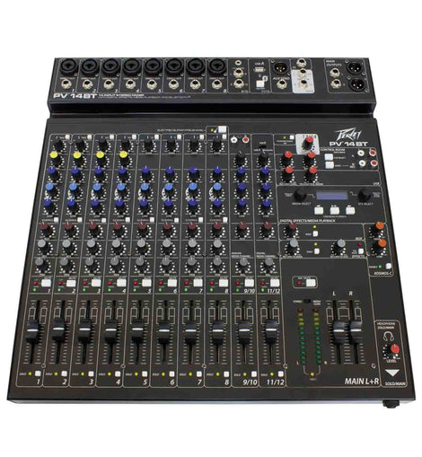 Peavey PV 14 BT 120US Compact 14 Channel Mixer with Bluetooth