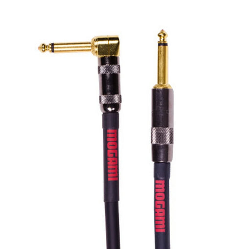 Mogami OD GTR 06 R Overdrive Right Angle to Straight Electric Guitar Cable, 6-Feet