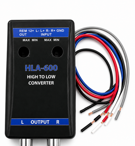 Absolute HLA600 2 Channel Line Output Converter High to Low Level RCA Adapter Amplifier Audio
