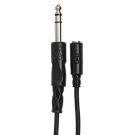Hosa MHE-325 Headphone Adaptor Cable 3.5 mm TRS to 1/4 in TRS - 25 Feet