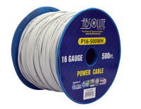 Absolute USA P16-500WH 16 Gauge 500FT Primary Power & Remote Wire – White