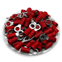 E-RTR2218-100 22/18-Gauge Red Economy Nylon Ring Terminals