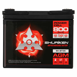 Shuriken SK-BT35 12V High Performance AGM Power Cell Battery for Systems Up To 800 Watts