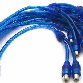 10 MK AUDIO RCA Audio Cable "Y" Adapter Splitter 1 Male to 2 Female Plug Cable