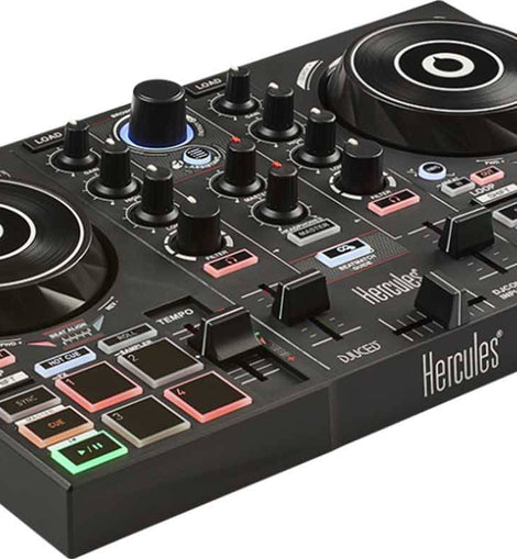 Hercules Inpulse 200 2-Channel DJ Controller - Built-In Audio Interface