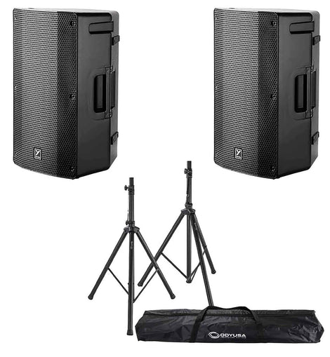 Yorkville YXL15P 15-inch / 1-inch Powered Speaker Package with Stands and Bag