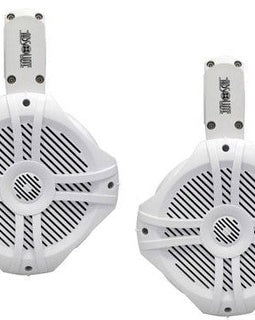 2 Absolute MPS65W Wake Board Speakers Marine RV 6.5" 400W Wake Tower POD Enclosure Speaker