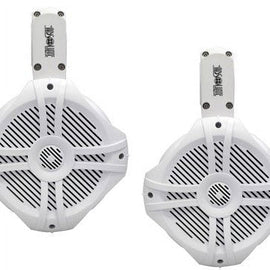 2 Absolute MPS65W Wake Board Speakers<br/>Marine RV 6.5" 200W RMS Wake Tower POD Enclosure Speaker