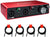 Focusrite Scarlett 4i4 USB Audio/MIDI Interface (3rd Gen) Bundle with 4x XLR-XLR Cable
