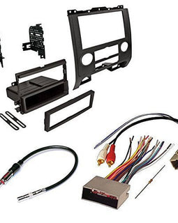 MK Audio Compatible with Ford 2008-2012 Escape car radio stereo radio kit dash installation mounting w/ wiring harness and radio antenna