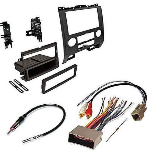 MK Audio Compatible with Ford 2008-2012 Escape car radio stereo radio kit dash installation mounting w/ wiring harness and radio antenna