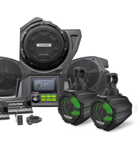 Alpine PSS-PRZR Complete 9-Speaker 600W RMS Weather-Resistant Sound System