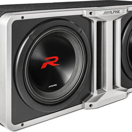 2 Alpine R2-SB10V 10" Sub Enclosures Box + KTX-H10 Linking