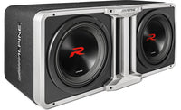 Alpine R2-SB12V x2 Loaded 12" 750W R-W12D4 Subwoofers + Ported Sub Enclosure Box