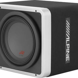 2 Alpine R-SB12V Loaded 12" 750w R-W12D4 Subwoofers + Ported Sub Enclosure Box