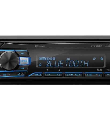 Alpine UTE-63BT Single-DIN Shallow-Chassis Bluetooth Digital Media Receiver
