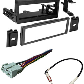 GMK345 Dash Kit Fit Select 1999-2005 Chevrolet Cadillac GMC Single DIN Stereo Bundle