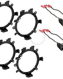 2 Pairs GMSB345 GM Speaker Adapter For 6.5" Speakers Metr 72-4568 Wiring Harness