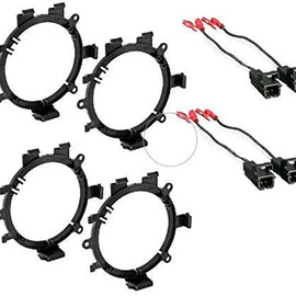 2 Pairs GMSB345 GM Speaker Adapter For 6.5" Speakers Metr 72-4568 Wiring Harness