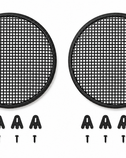 2 Absolute 15" Subwoofer Speaker Metal Mesh Cover Waffle Grille Protect Guard DJ Car Audio