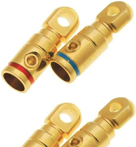 Absolute GRT102-4 2 Pair 2 Gauge Gold Power Ring Terminal